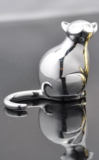 藝居陶電鑄鍍金鍍銀貓工藝品 精美擺件的批發(fā)與銷售指南